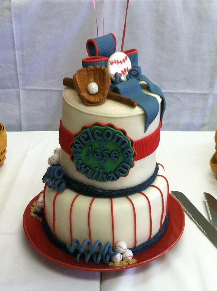 13 Photos of Baseball Birthday Cakes For Baby Showers