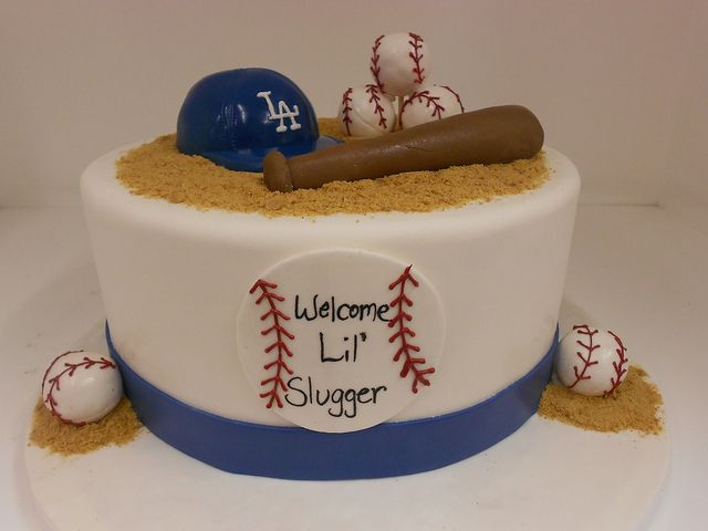 Baseball Theme Baby Shower Cake