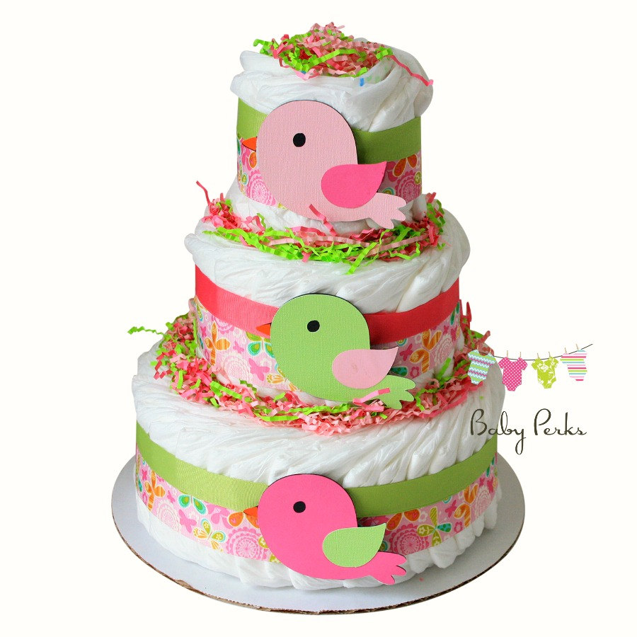 Bird Baby Shower Diaper Cake