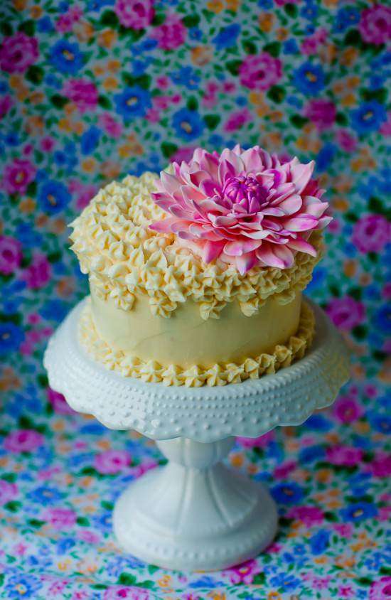 Birthday Cake with Flowers