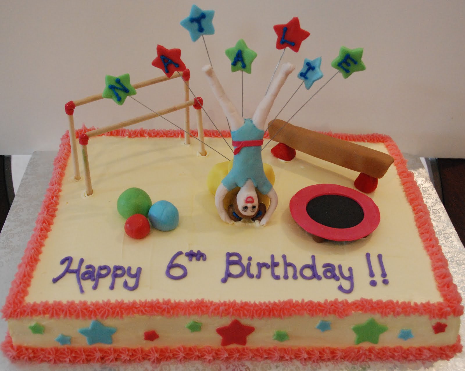 7 Photos of Girls Gymnastics Birthday Party Cakes