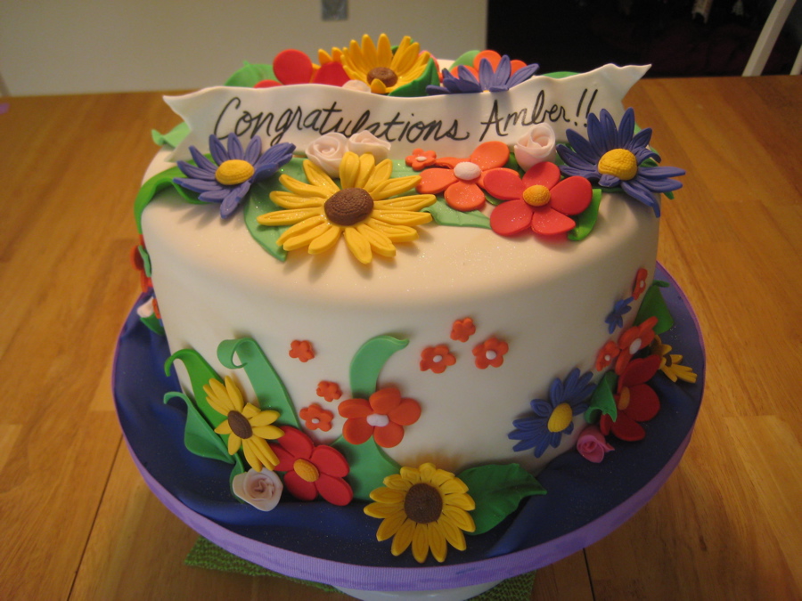 Birthday Cakes with Flowers Ideas