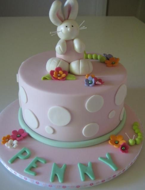 Bunny Rabbit Birthday Cake