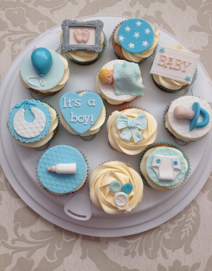 Cake as a Baby Shower Cupcakes for Boys