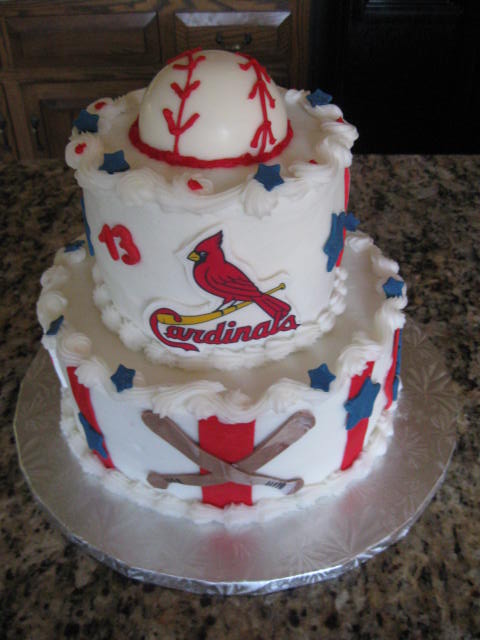 Cardinals Baseball Birthday Cake