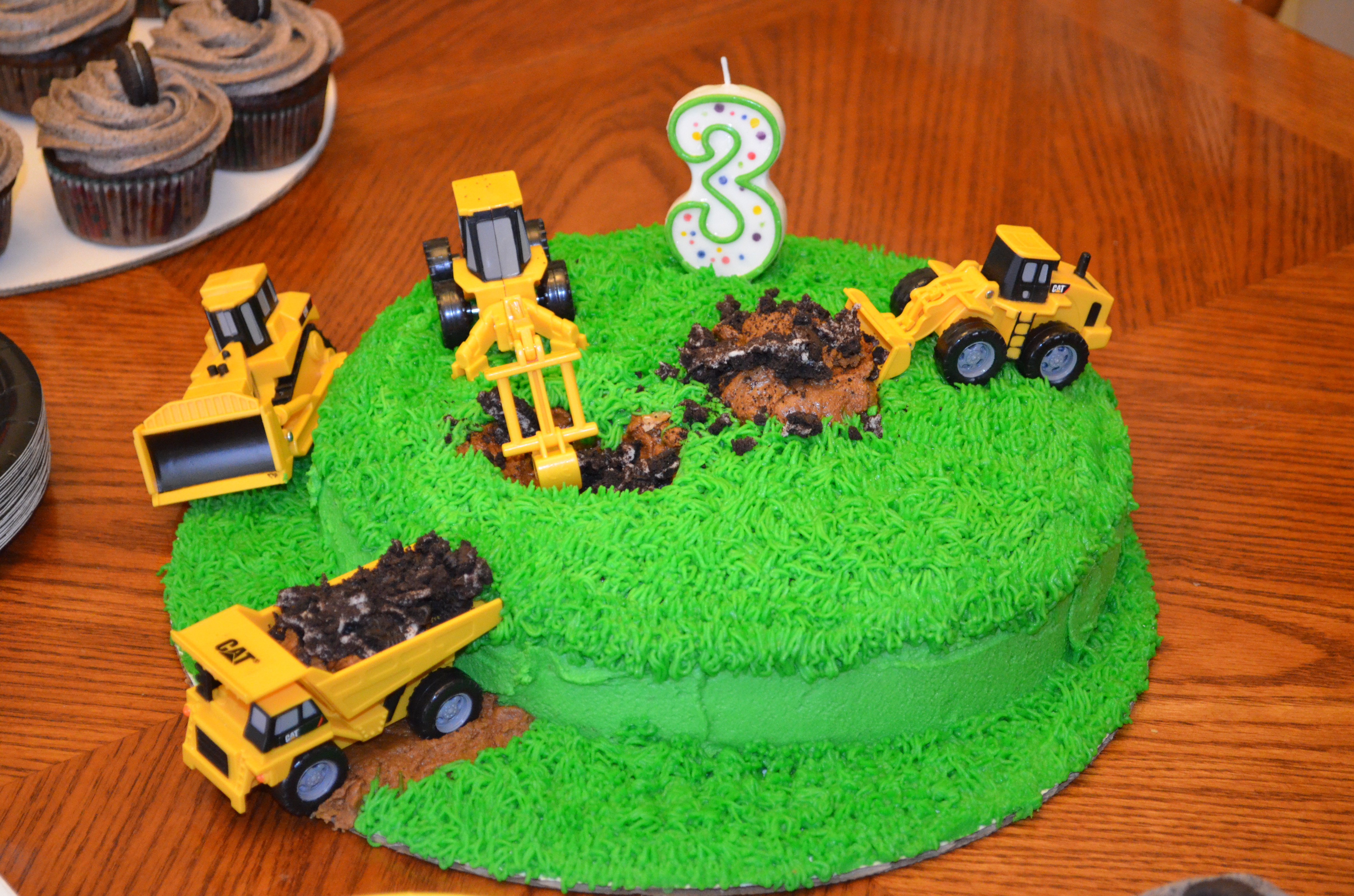 Cat Tractor Birthday Cake