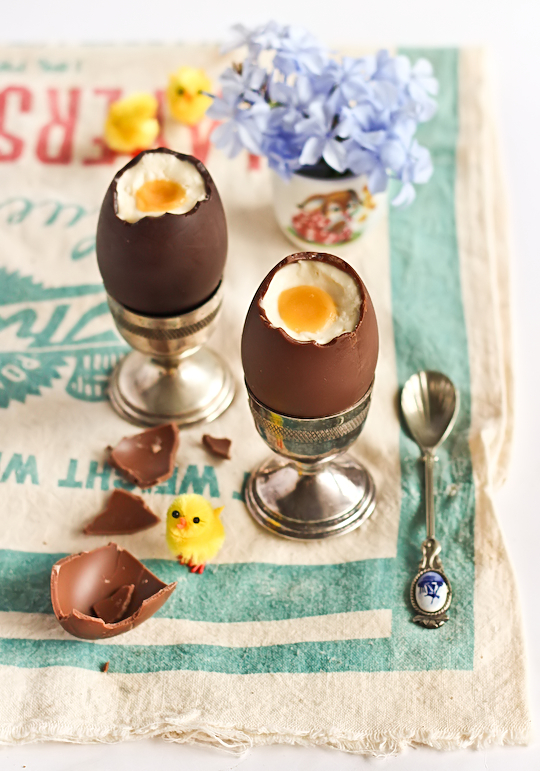 Cheesecake Filled Chocolate Easter Eggs