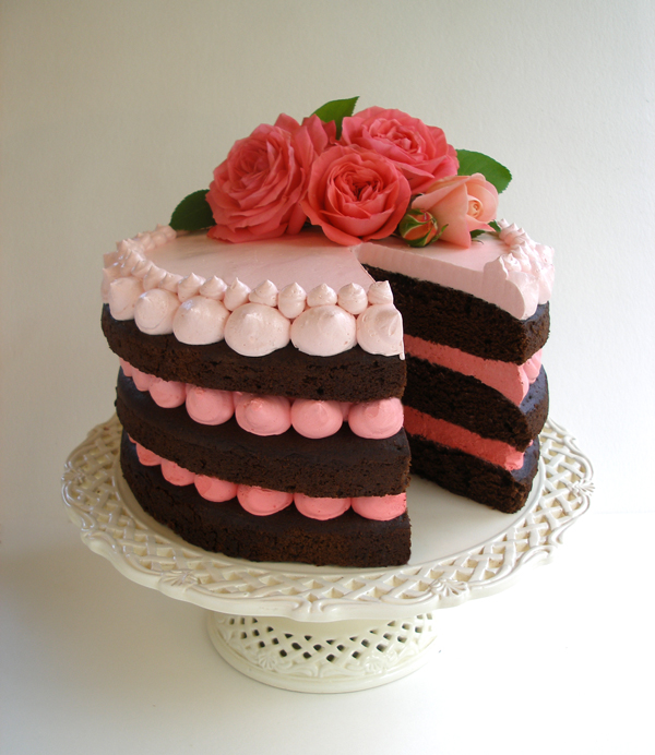 Chocolate Cake with Swiss Meringue Buttercream