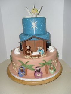 Christmas Nativity Scene Cake