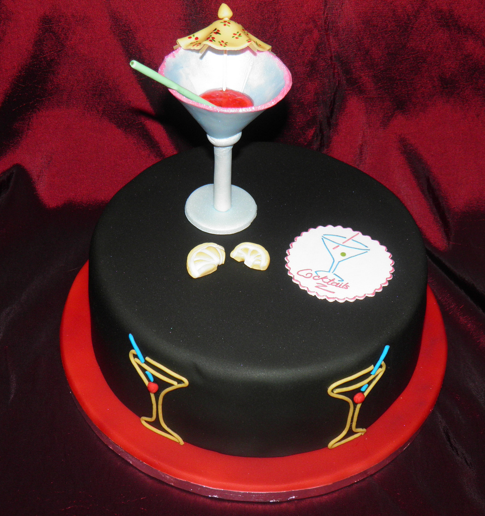 Cocktail Birthday Cake