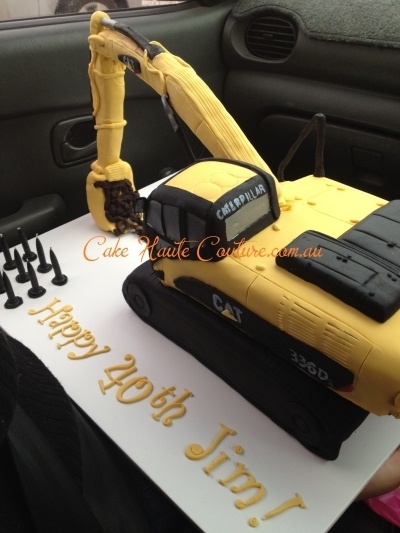 Construction Equipment Birthday Cake