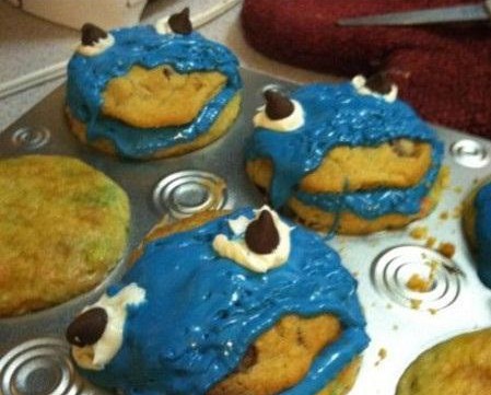 Cookie Monster Cupcakes Nailed It