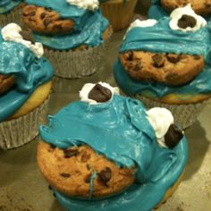 Cookie Monster Cupcakes Nailed It