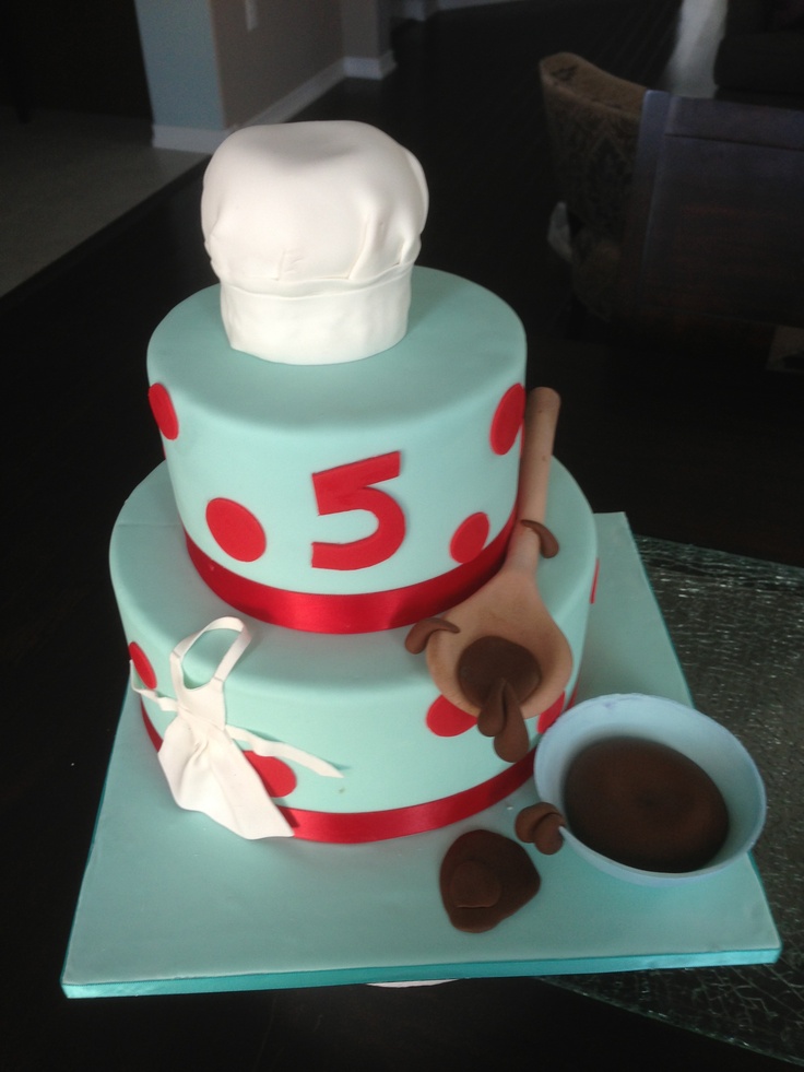 Cooking Themed Birthday Cake