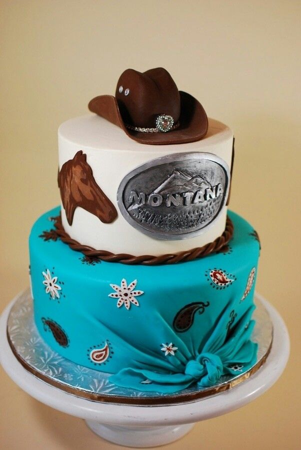 Cowgirl Birthday Cake