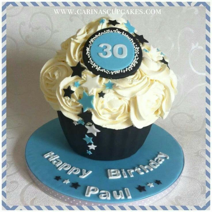 Cupcake Birthday Cake Ideas for Men