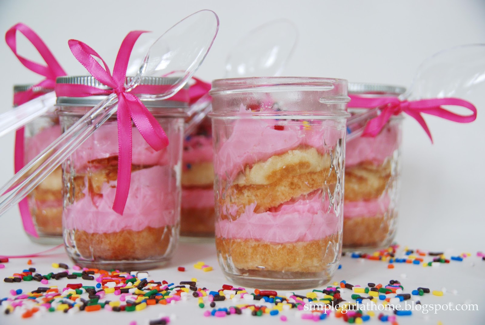 Cupcake Birthday Cake in a Jar