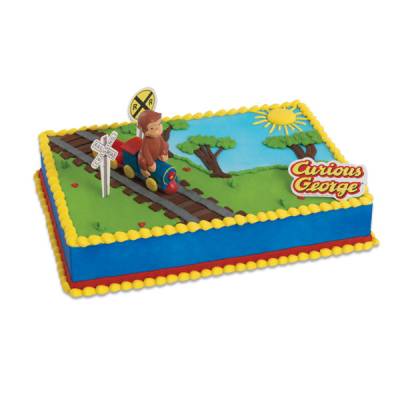 Curious George Train Cake