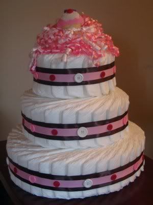 Cute as a Button Diaper Cake Ideas