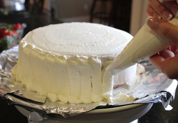 Decorating with Whipped Cream Cake