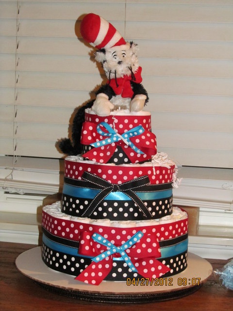 Dr. Seuss Baby Diaper Cake