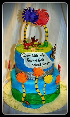 Dr. Seuss Baby Shower Cake