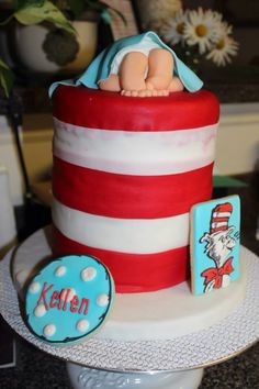 Dr. Seuss Baby Shower Cake