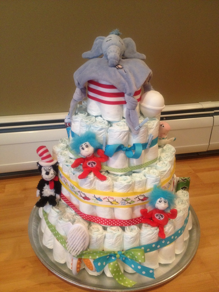 Dr. Seuss Diaper Cake