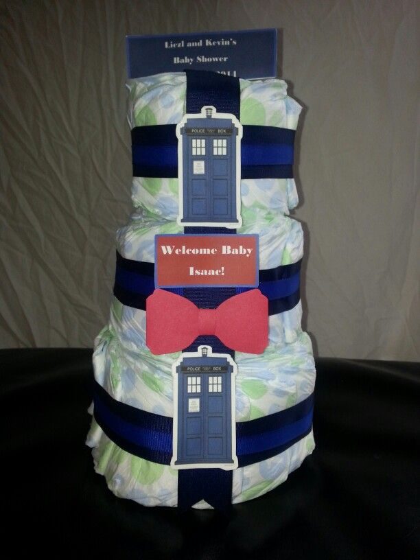 Dr. Who Diaper Cake