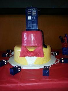 Dr Who Themed Baby Diaper Cake