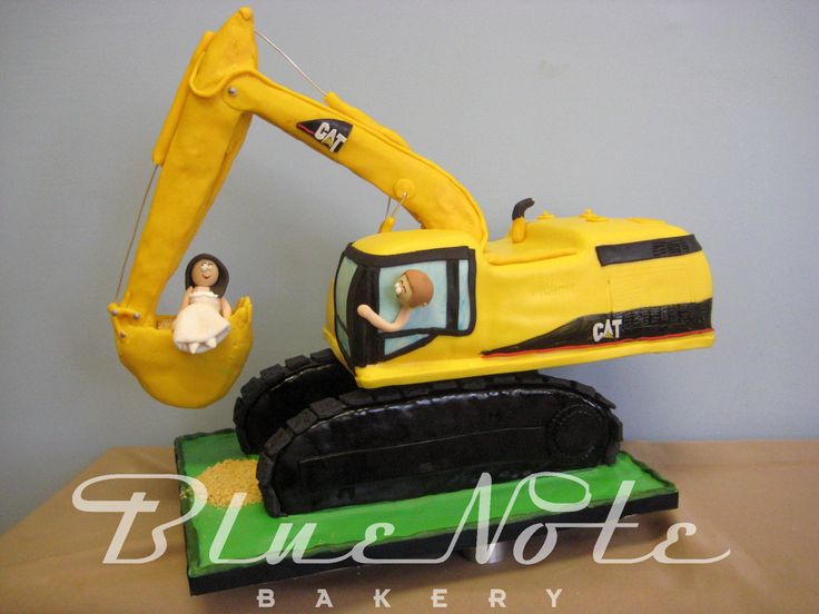 Excavator Grooms Cake