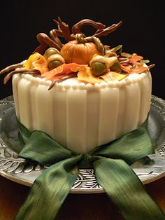 Fall Harvest Birthday Cake