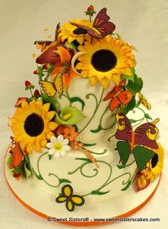 Fall Leaf Birthday Cake