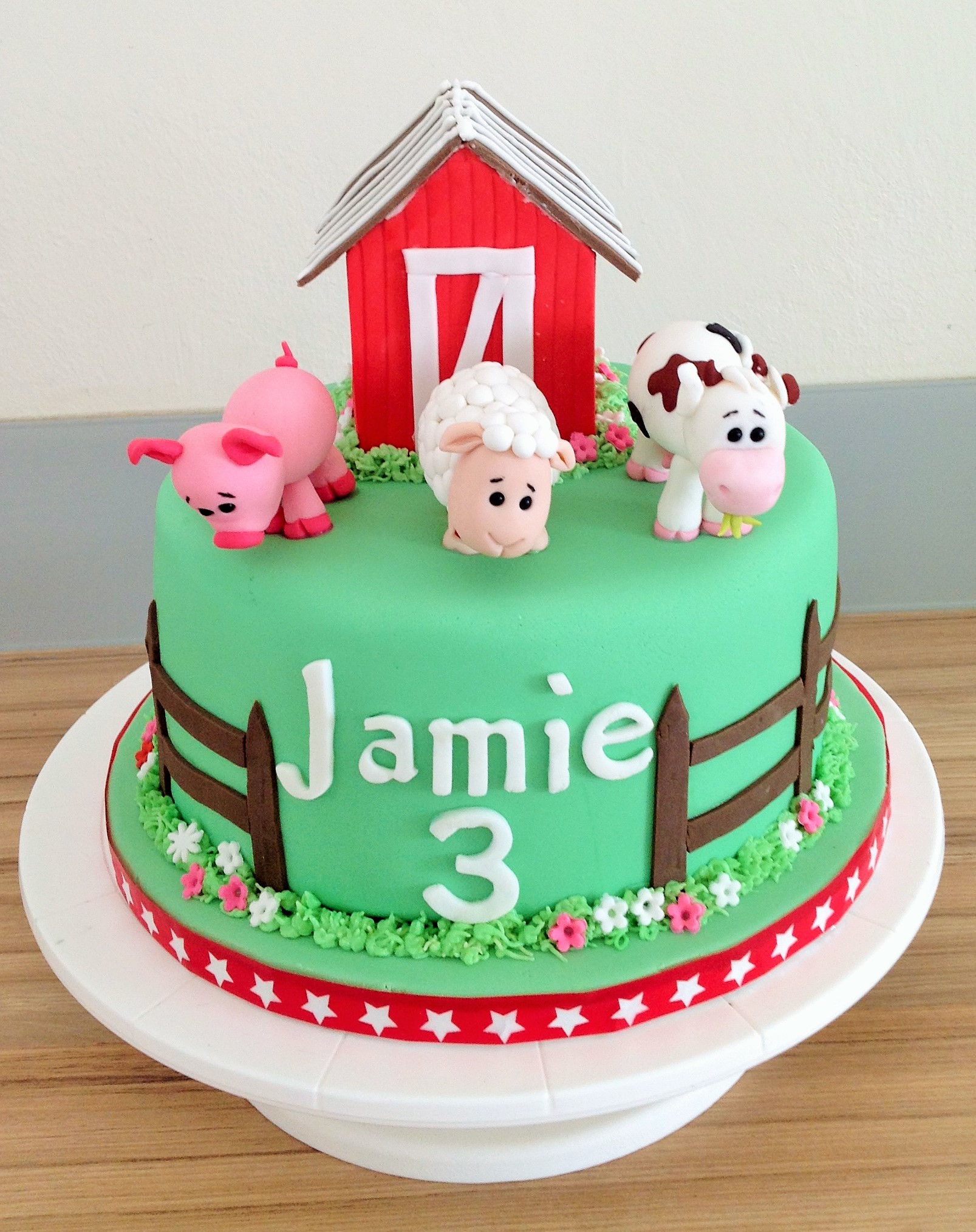 Farm Themed Birthday Cake