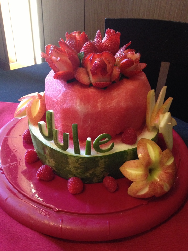 Fresh Fruit Birthday Cake