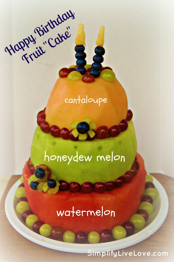 Fruit Birthday Cake