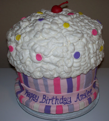 Giant Cupcake Birthday Cake