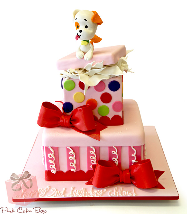 Gift Box Birthday Cake