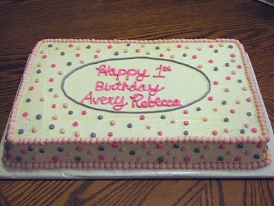 Girl Baby Shower Sheet Cake