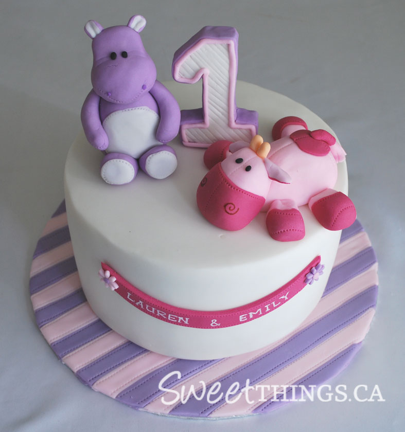 Girls 1st Birthday Cake