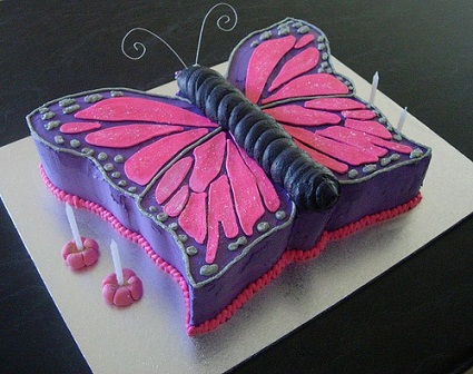 Girls Butterfly Birthday Cake Ideas