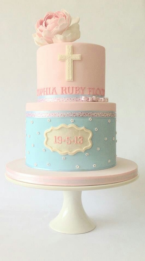 Girls Christening Cake Ideas