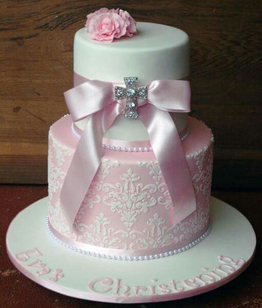 Girls Christening Cake Ideas