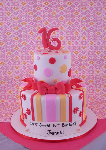 Girls Sweet 16 Birthday Cake Ideas