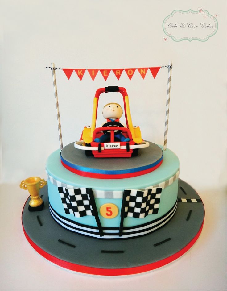 Go Kart Birthday Cake