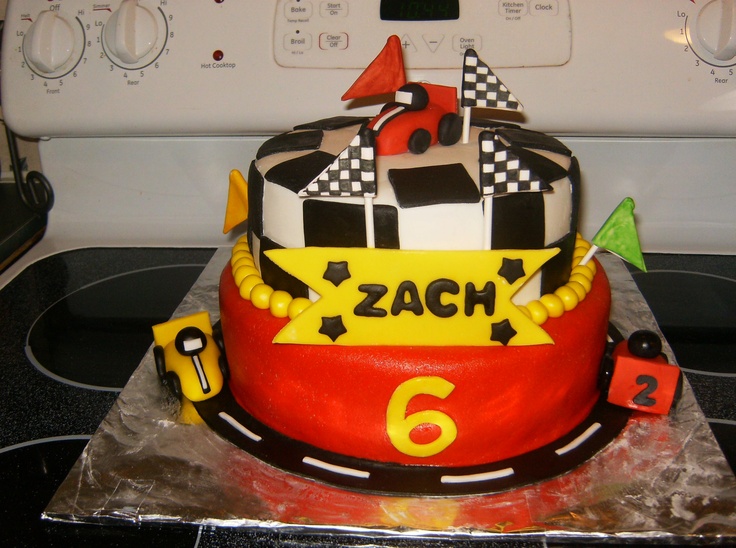 Go Kart Themed Birthday Cakes