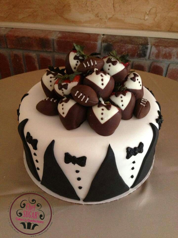 Grooms Chocolate Wedding Cake