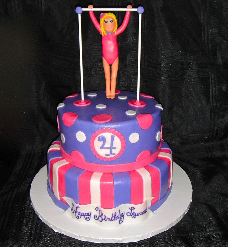 Gymnastics Birthday Cake