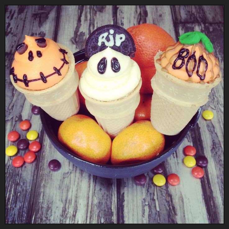 Halloween Ice Cream Cone Cupcakes Recipe