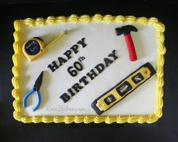 Happy 60th Birthday Cake